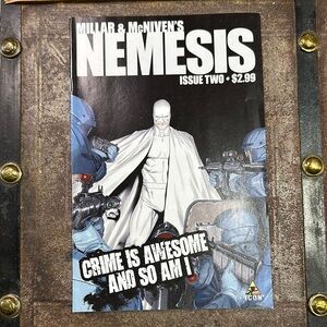 ICON Nemesis Issue Two Comic - Blue and White Cover